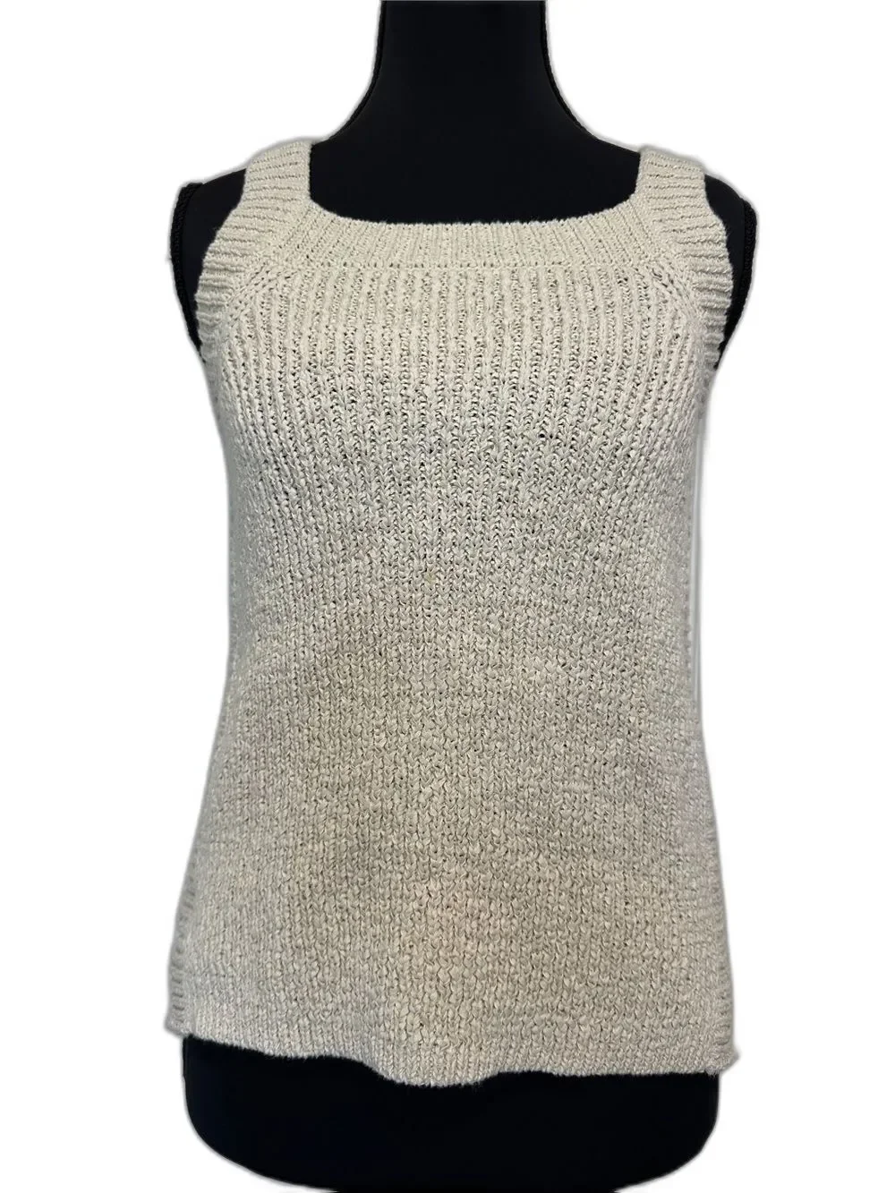 J. Crew Cream Knit Tank Top
